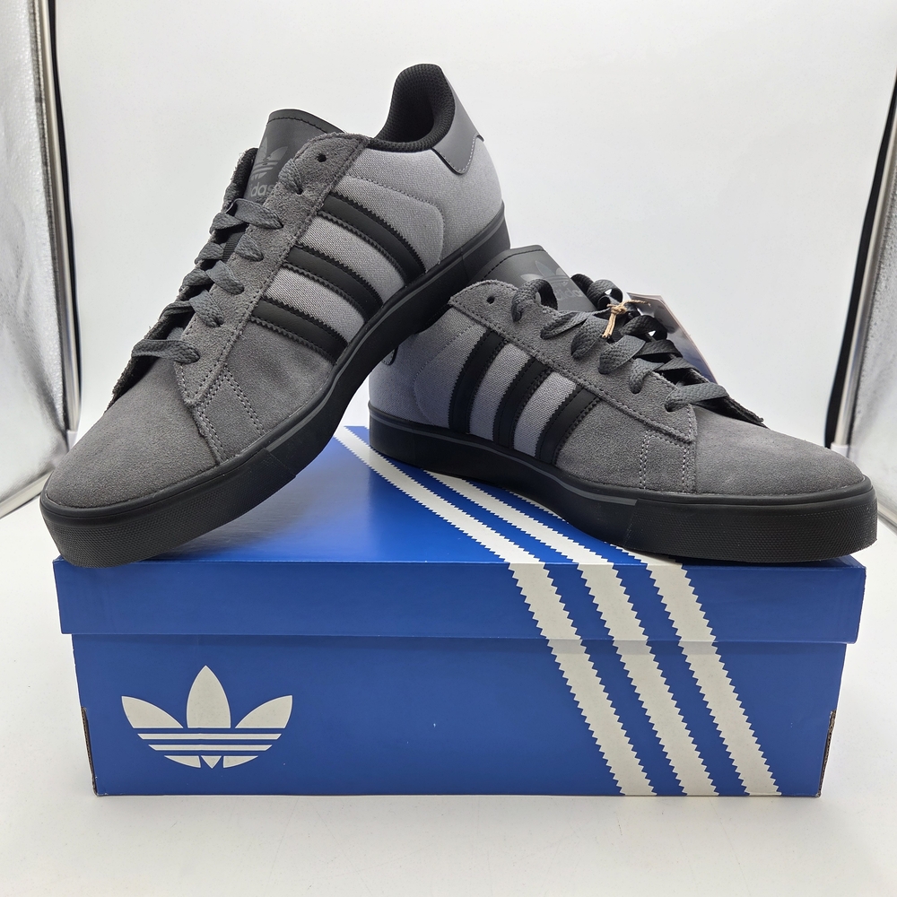 Adidas Campus Vulc Black/Grey Shoe Men's Size 12 New In Box with Tags
